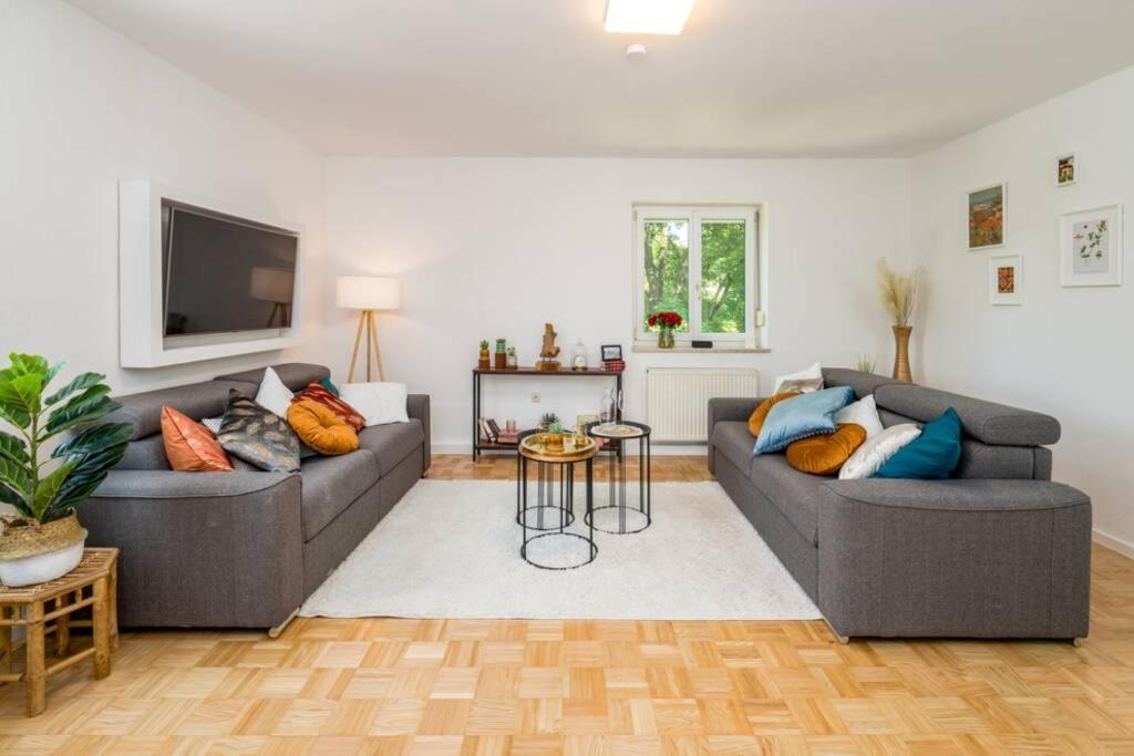 Eg Rechts -Wunderschone 80M² Grosse 3-Zimmer City Wohnung Nahe Salzburg فريلاسنغ المظهر الخارجي الصورة